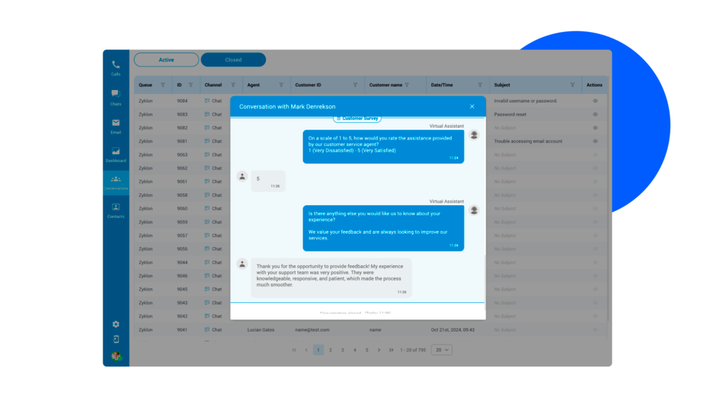 Conversazione agente Release 7.4