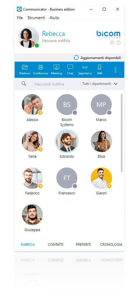 Piattaforma di comunicazione Bicom Systems.