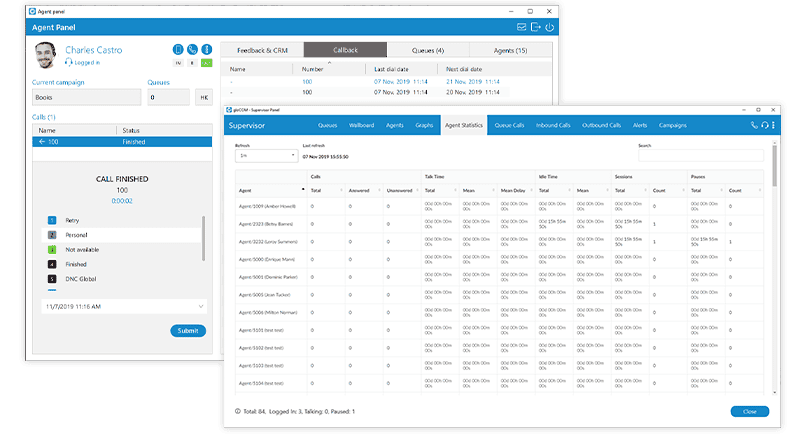 Sistema di gestione chiamate Bicom.
