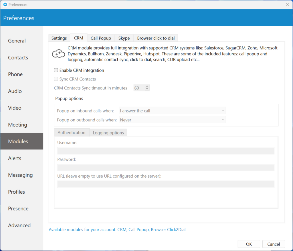 Agent 12 7.4 agent panel crm settings